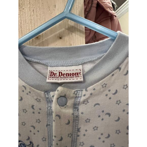 Dr. Denton Baby Boy Footed Sleeper 6-9M Stars & Moon Print - Picture 3 of 5